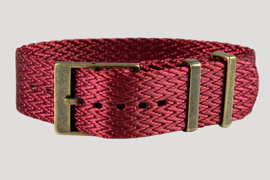 Bronze SharkTooth Strap / Bracelet / Band Burgundy (20 mm) NEW