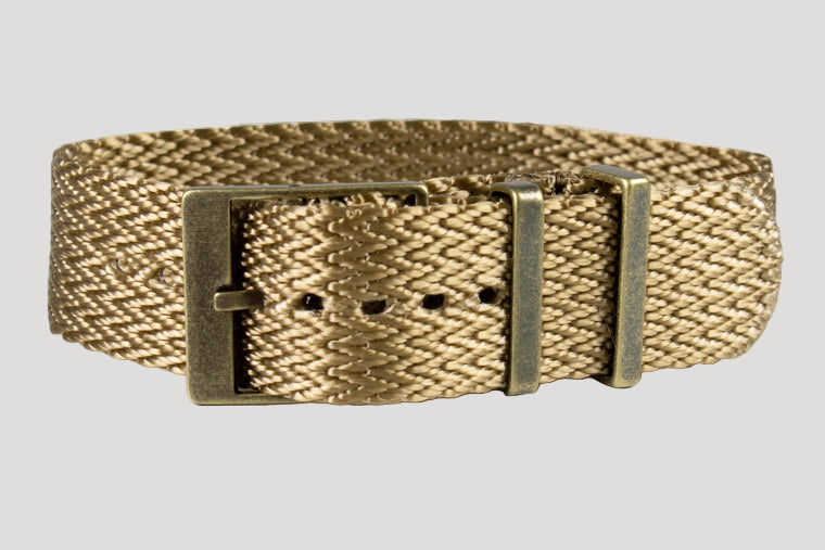 Bronze SharkTooth Strap/ Bracelet / Band Khaki (20 & 22 mm) NEW