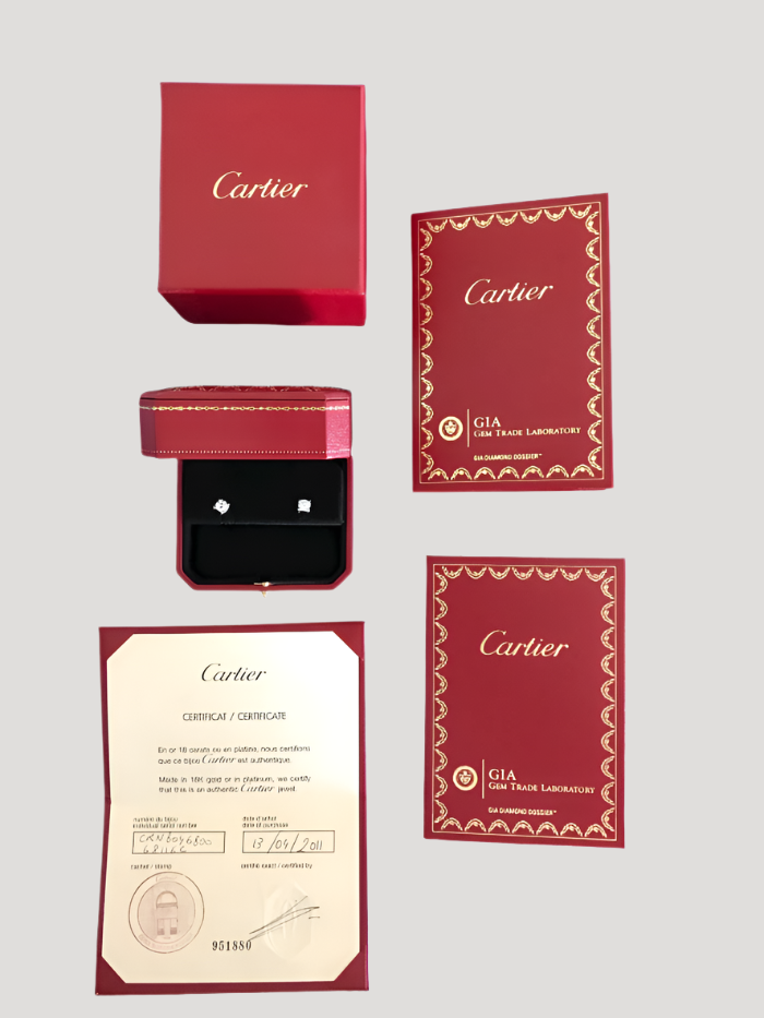 Cartier White Gold 18k Earrings