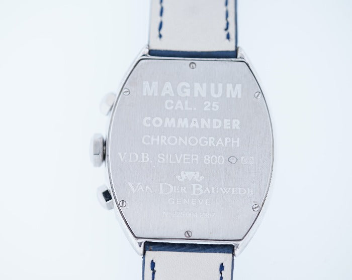 Van der Bauwede Magnum Chronograph Saphirs & White and Black Diamonds NEW