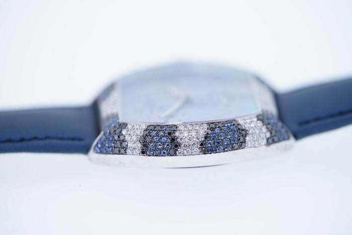Van der Bauwede Magnum Chronograph Saphirs & White and Black Diamonds NEW