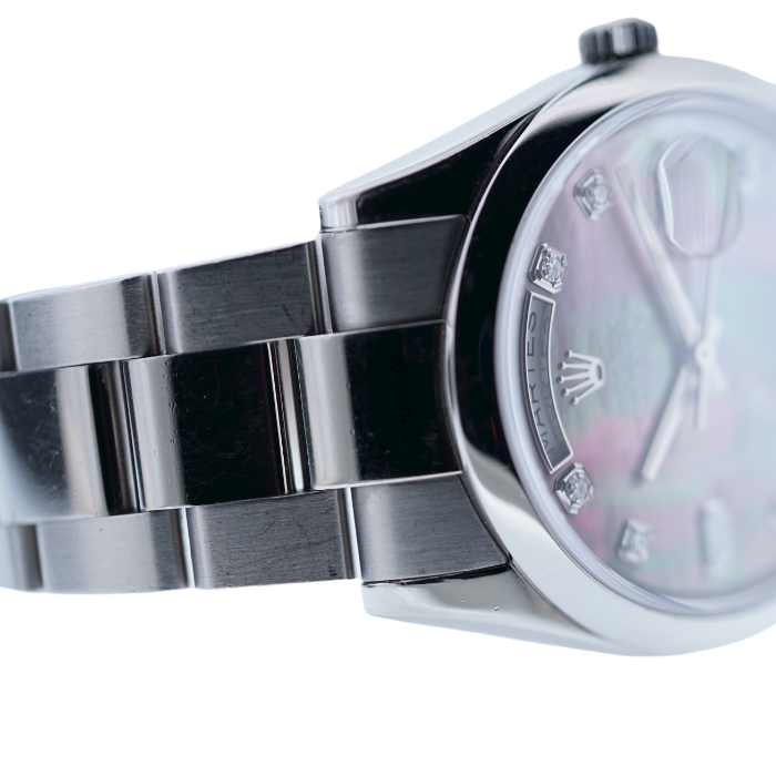 Rolex Day-Date 18K White Gold, mother pearl dial
