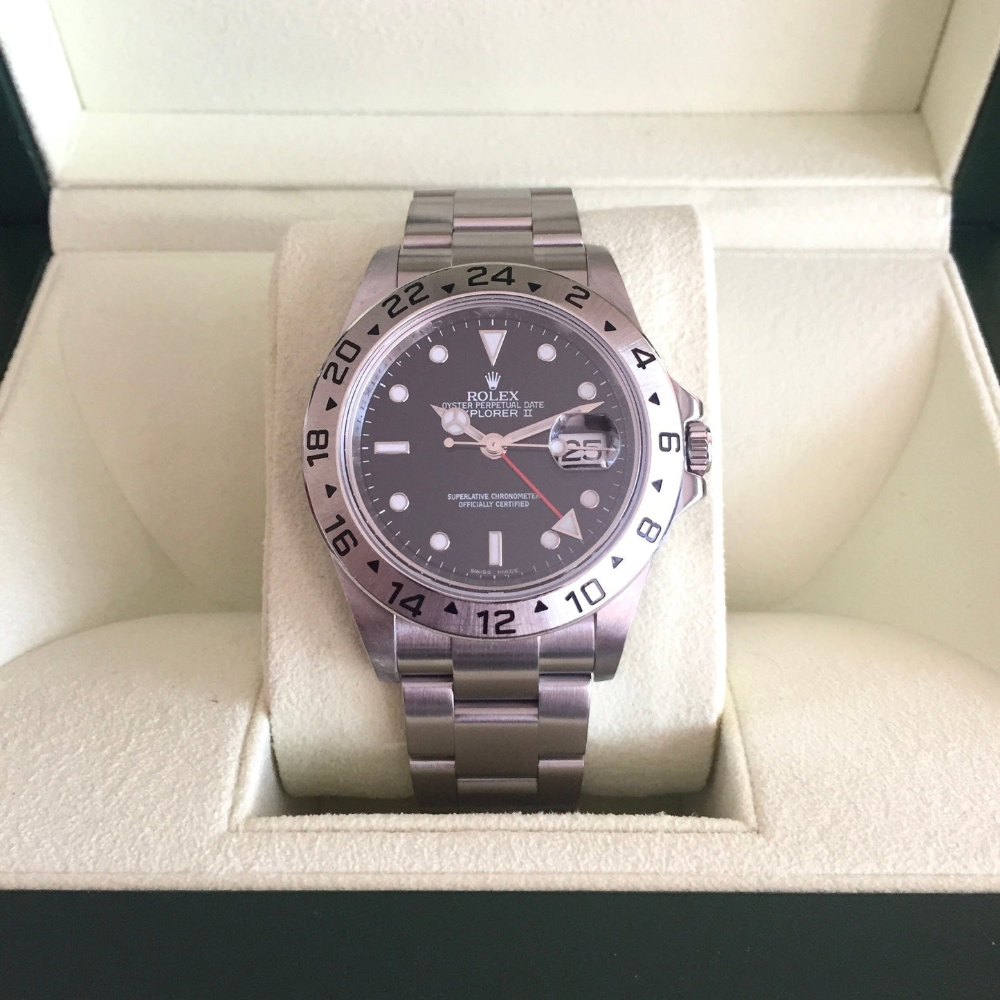 Rolex Explorer II 16570 M Series Rehaut, Full Set
