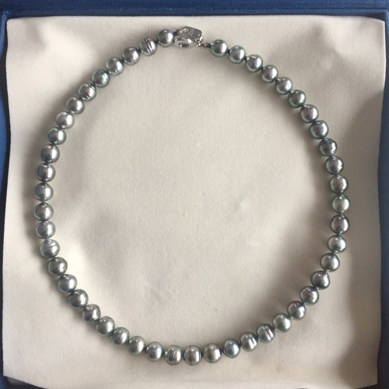 Tahitian Pearl Necklace Collier Halskette New