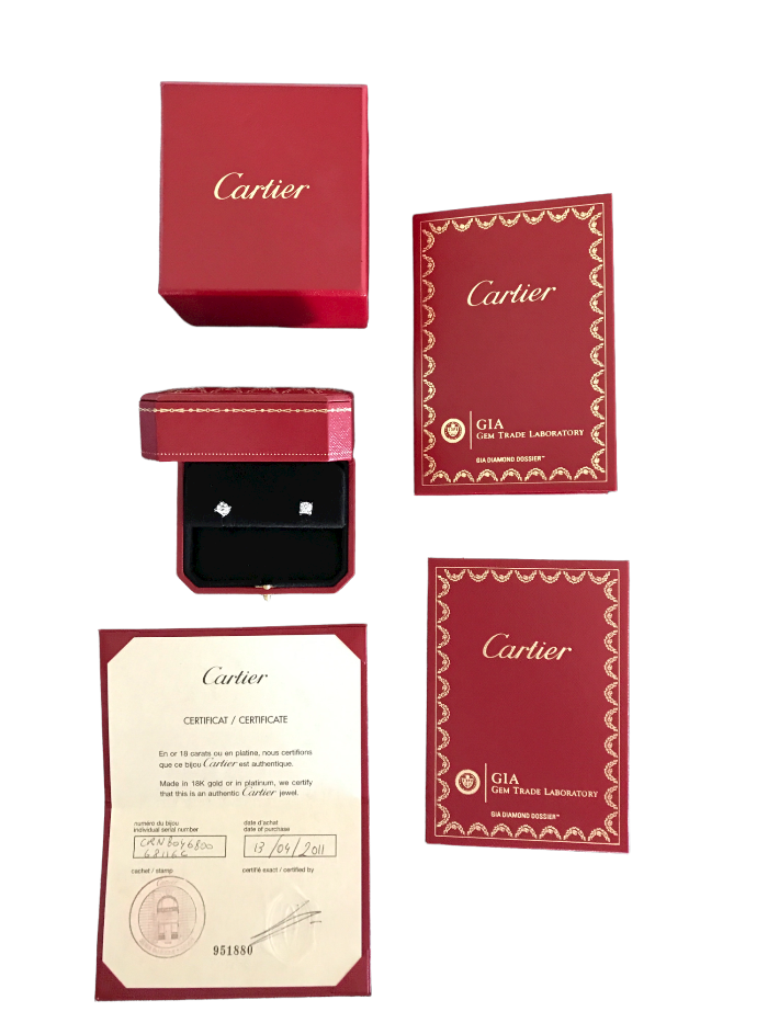 Cartier White Gold 18k Earrings