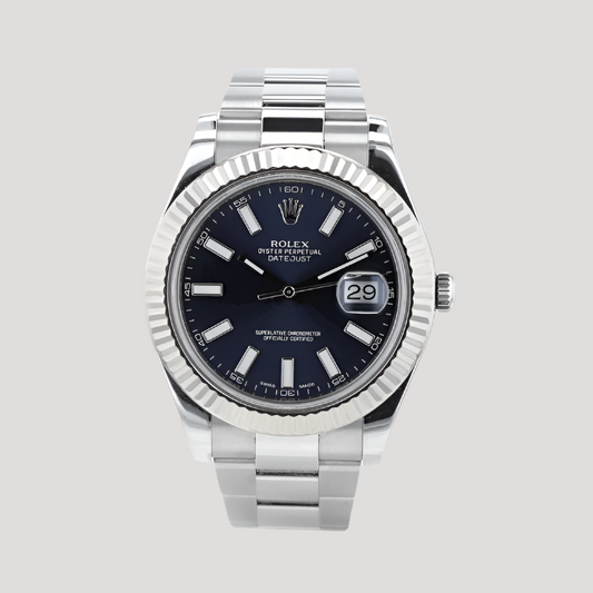 Rolex Datejust 116334 Blue Dial Full set