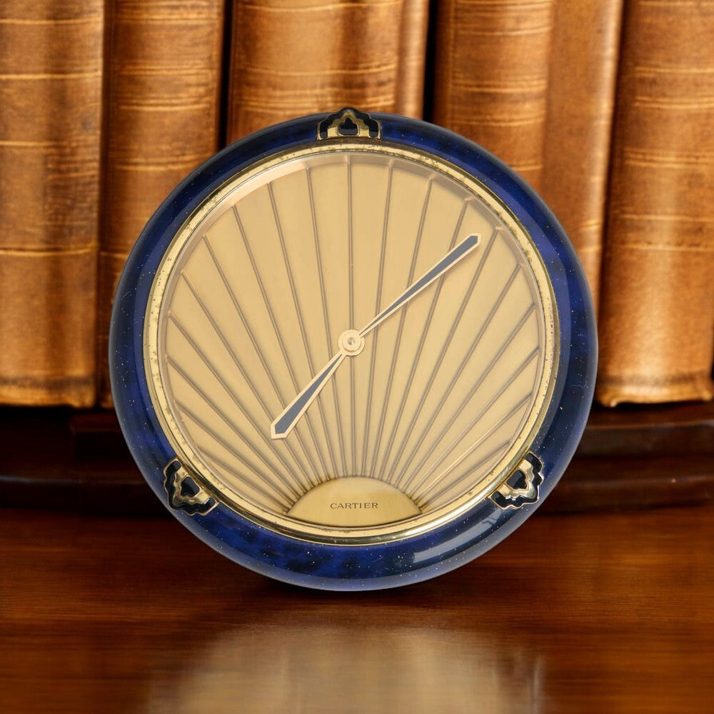 Cartier Important Art Deco Table Clock Pendulette Rare