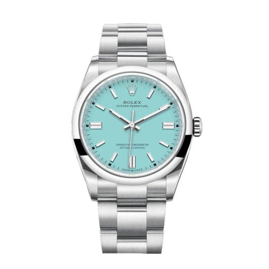 Rolex Oyster Perpetual 36mm Tiffany dial Ref. 126000, 24Time, chrono24, Rolex, Tiffany, luxury watch