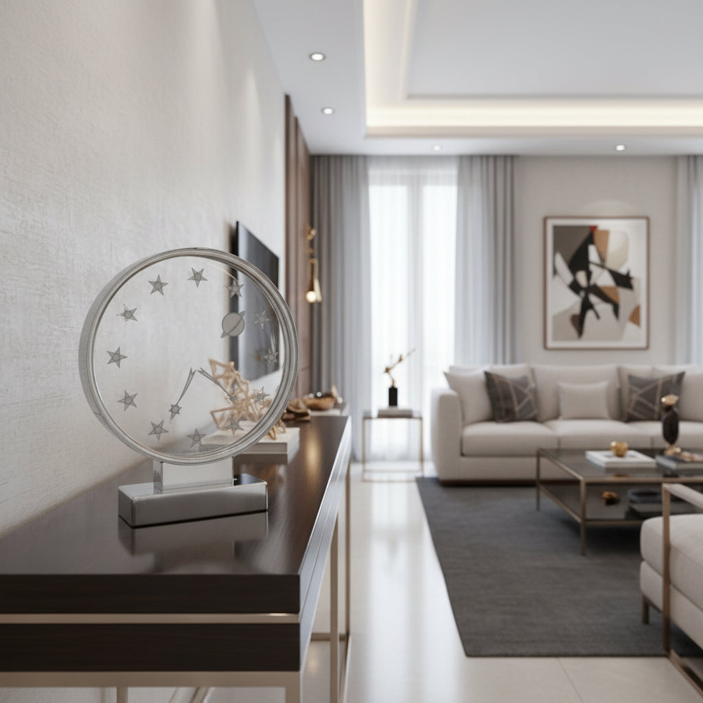 Jaeger-LeCoultre Mystery 'Le Petit Prince' Desk Clock ca 1940''Rare