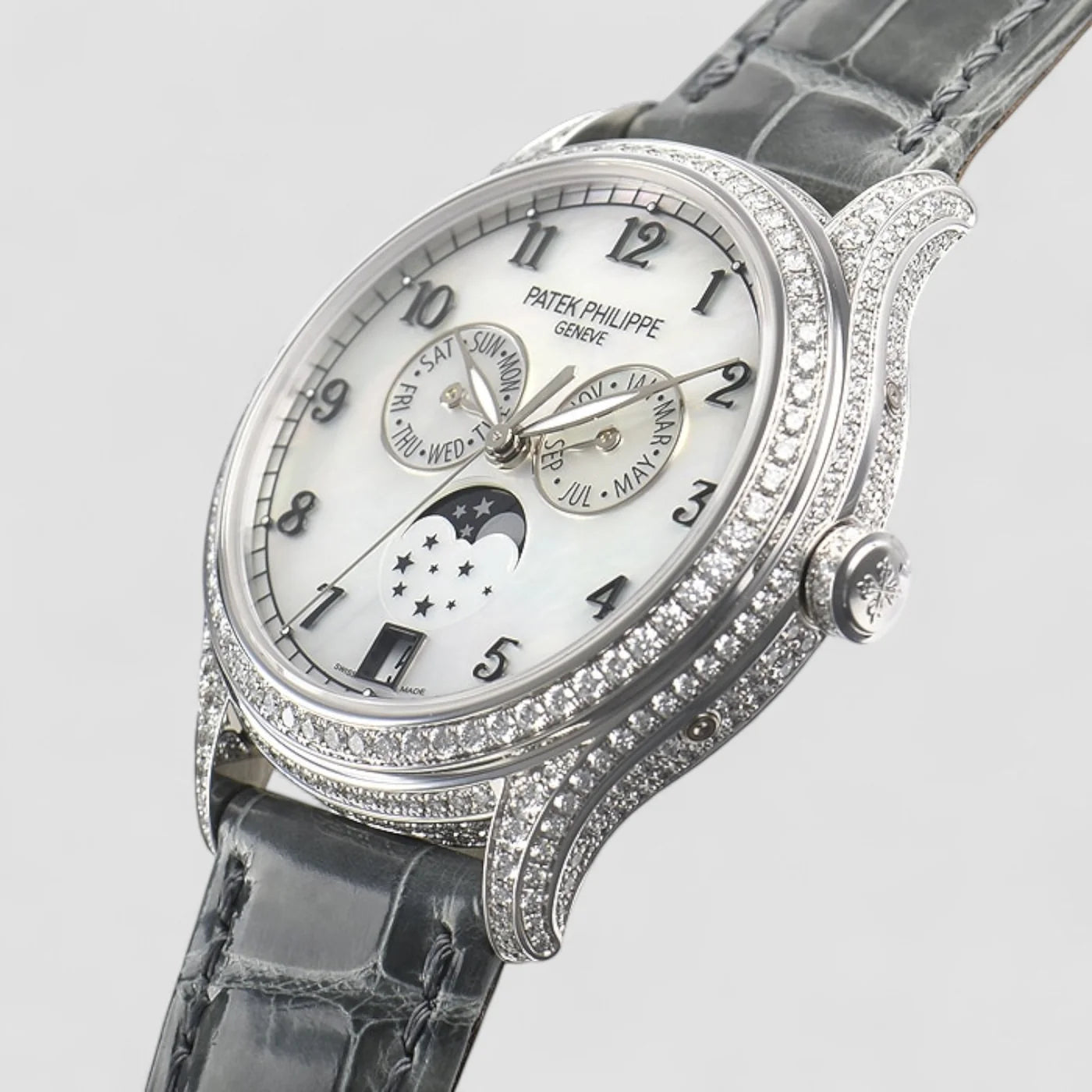 Patek Philippe Annual Calendar Complications Diamond White Gold 4948G-010