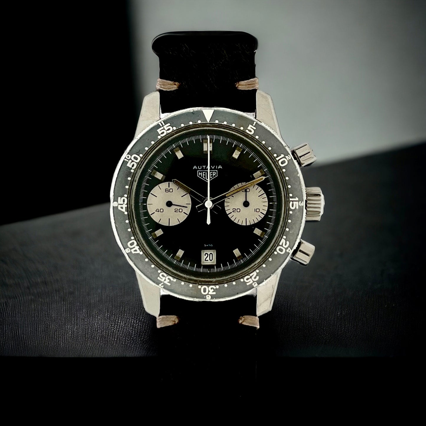 Vintage Heuer Autavia Chronograph Inverse Panda Dial Ref.7863