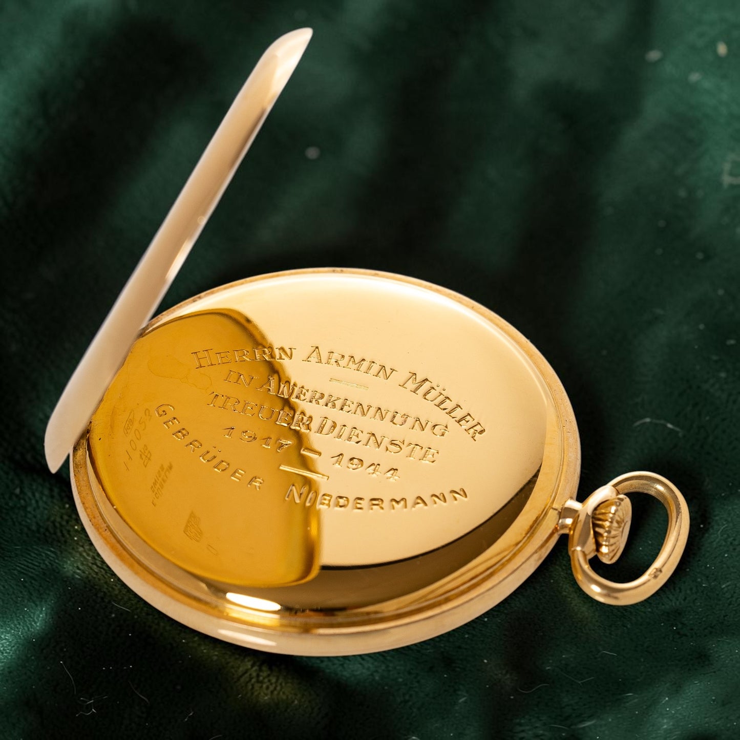 Gubelin Lucerne Gold Pocket Watch / Taschenuhr / Montre de poche ca 1940'