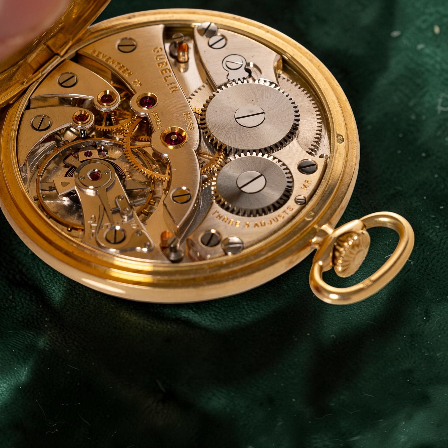 Gubelin Lucerne Gold Pocket Watch / Taschenuhr / Montre de poche ca 1940'
