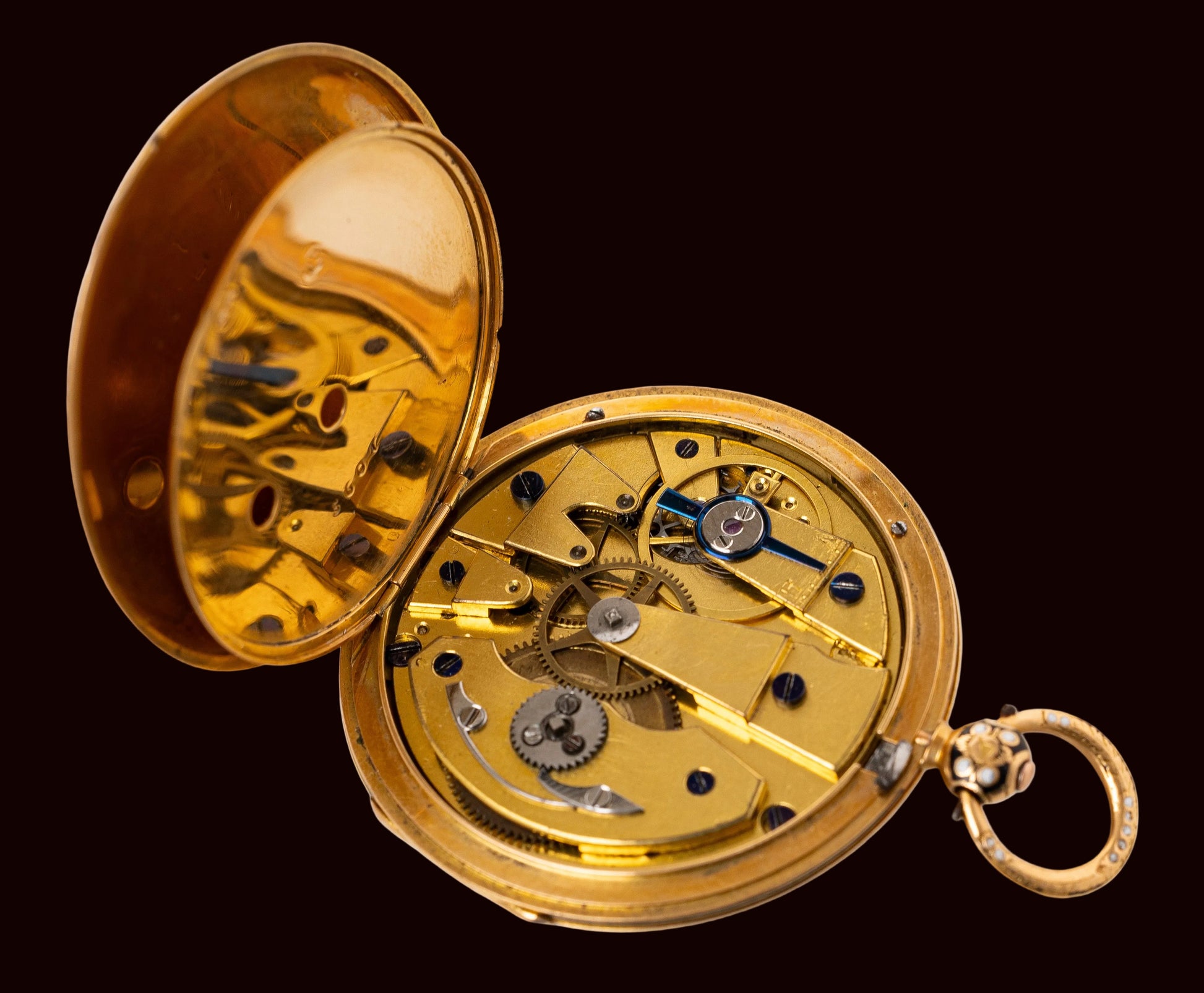 “Le Sieur à Paris” 18k Gold jumping hour open-face pocket watch early 19c Rare Collector