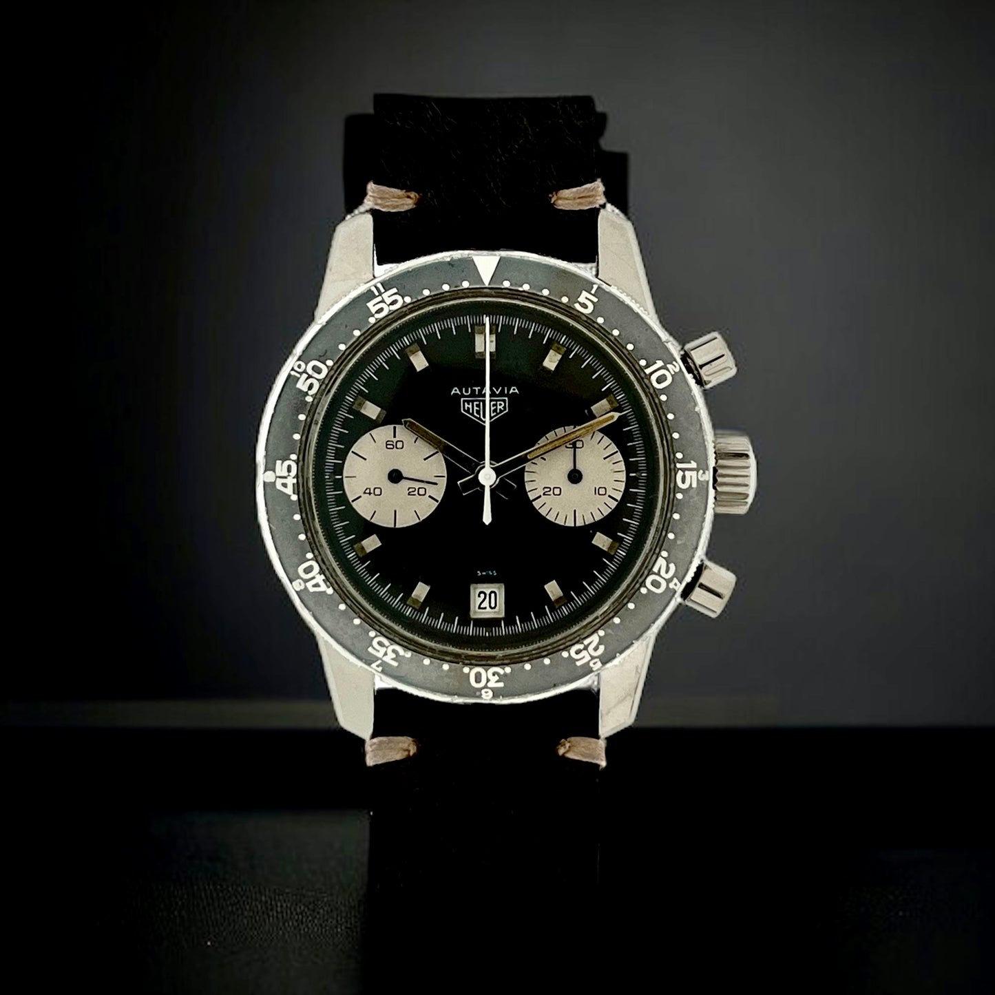 Vintage Heuer Autavia Chronograph Inverse Panda Dial Ref.7863