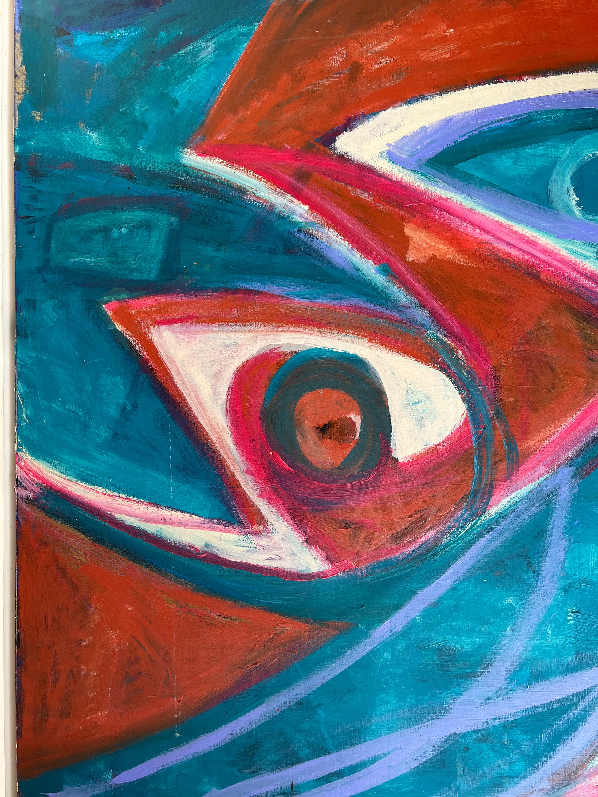 ALINOL, The blossoming. Oil on canvas Painting. Signed, titled, and dated