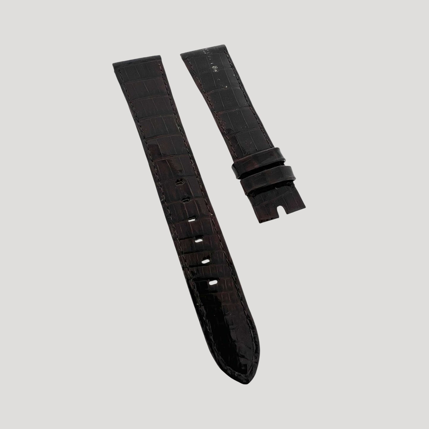 A fine Rolex brown croco vintage band for an important Rolex vintage watch