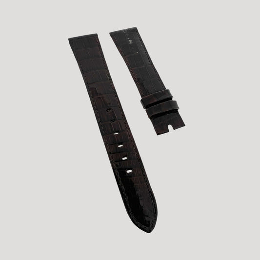 A fine Rolex brown croco vintage band for an important Rolex vintage watch