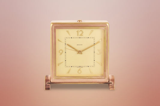 A fine and rare Zenith alarm table clock, from ca 1940'&nbsp;
