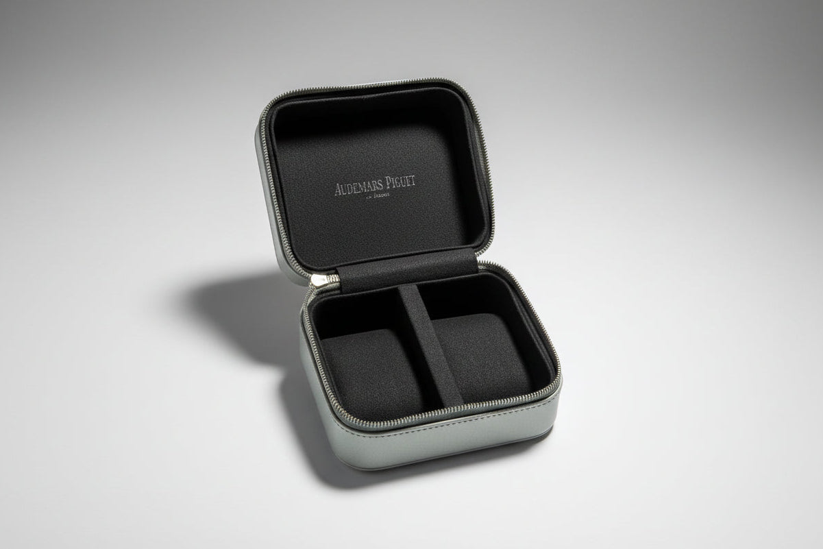 Audemars Piguet New Grey Travel Box Pouch / Box / Boîte / Scatola/Schachtel for 2 watches