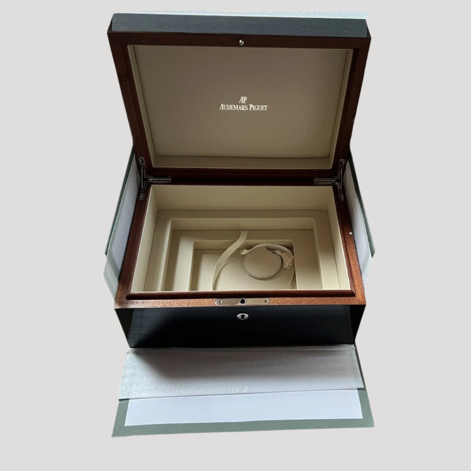 Audemars Piguet Royal Oak Large Rare Woden Mahogany Grande Complication TOURBILLON Box & outer box