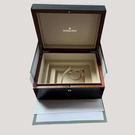Audemars Piguet Royal Oak Large Rare Woden Mahogany Grande Complication TOURBILLON Box & outer box