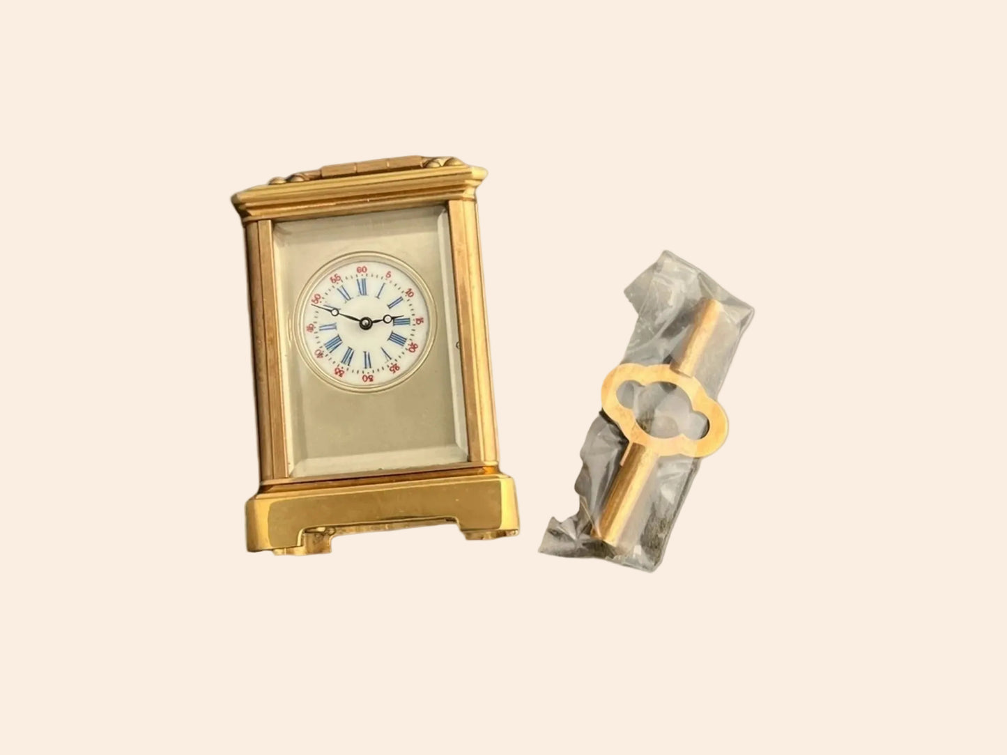 Beautiful Rare Miniature Travel clock, 1950'