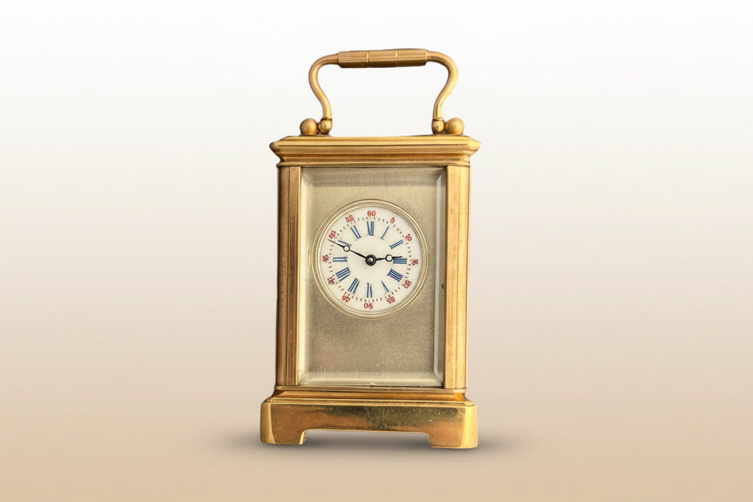 Beautiful Rare Miniature Travel clock, 1950'