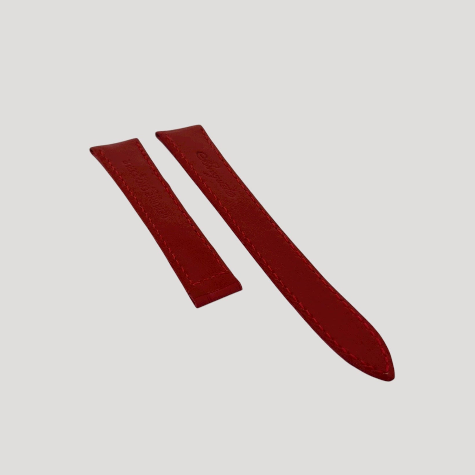 Breguet New Red Croco Leather Bracelet/Band/Strap