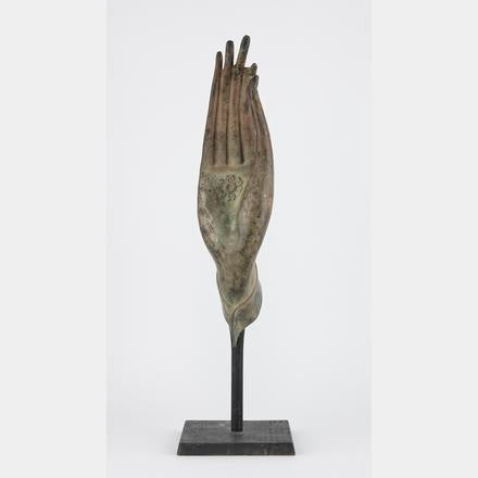 Buddha hand in bronze