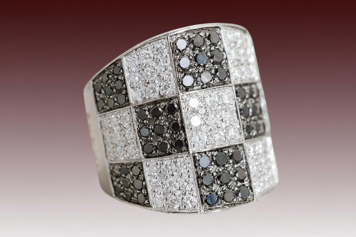 Bulgari Enigma 142 Black & White Diamonds Fine Ring