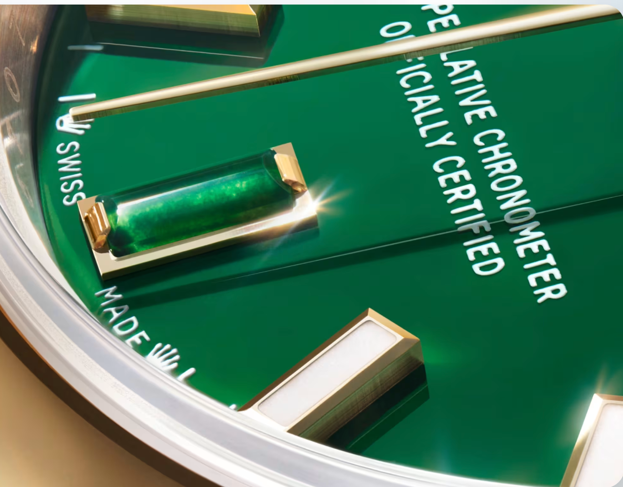 Rolex Oyster 28 mm Gold Ref. 276208  Green Stone Dial NEW Full Set 2026