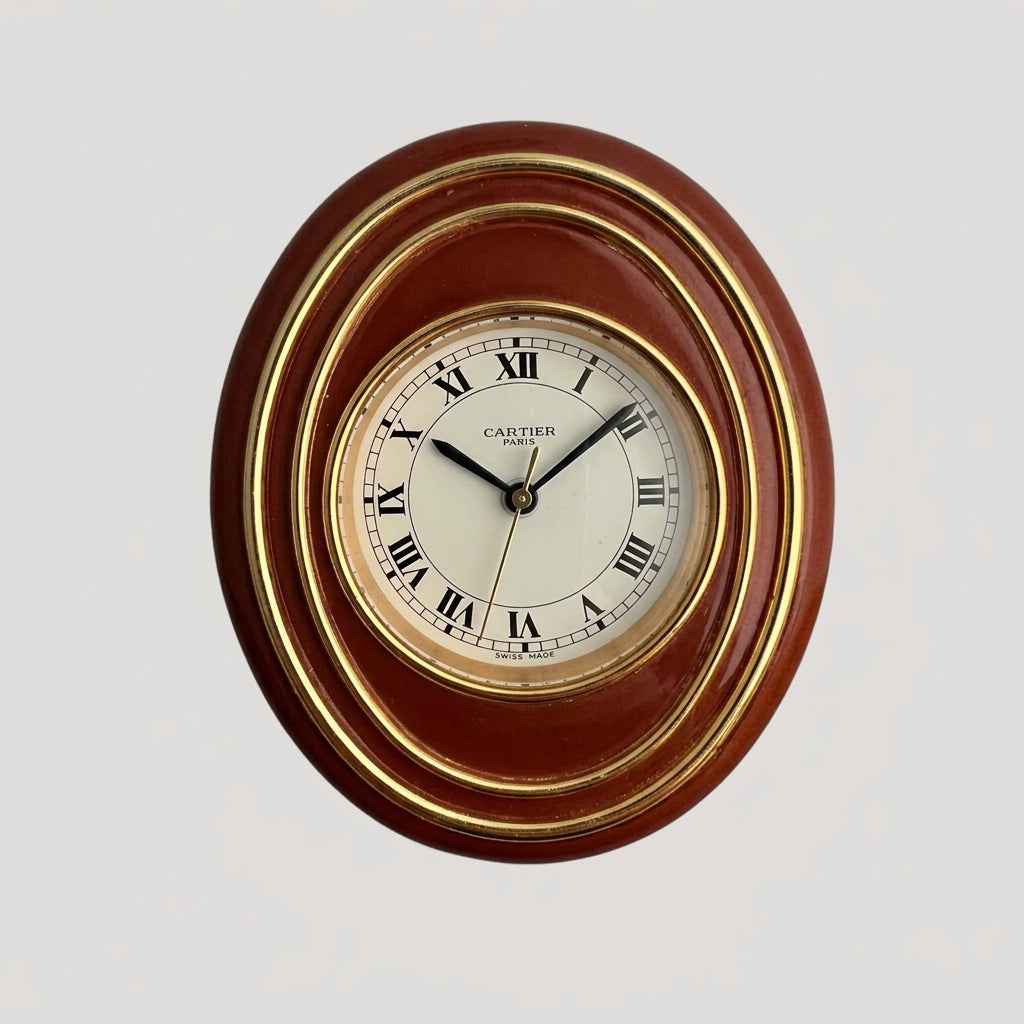 Cartier Alarm Table Clock/ Pendulette 1980s