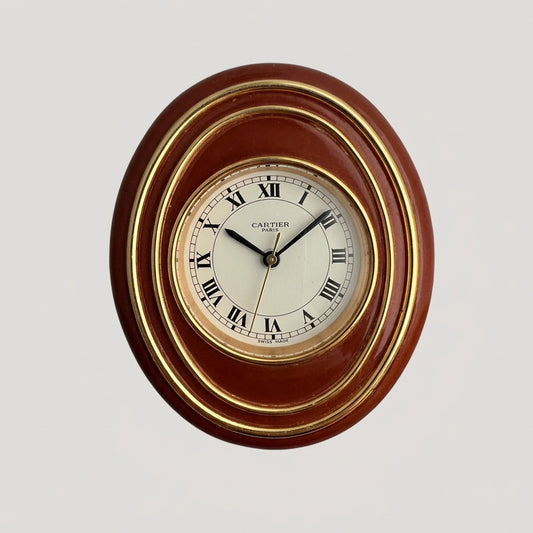 Cartier Alarm Table Clock/ Pendulette 1980s