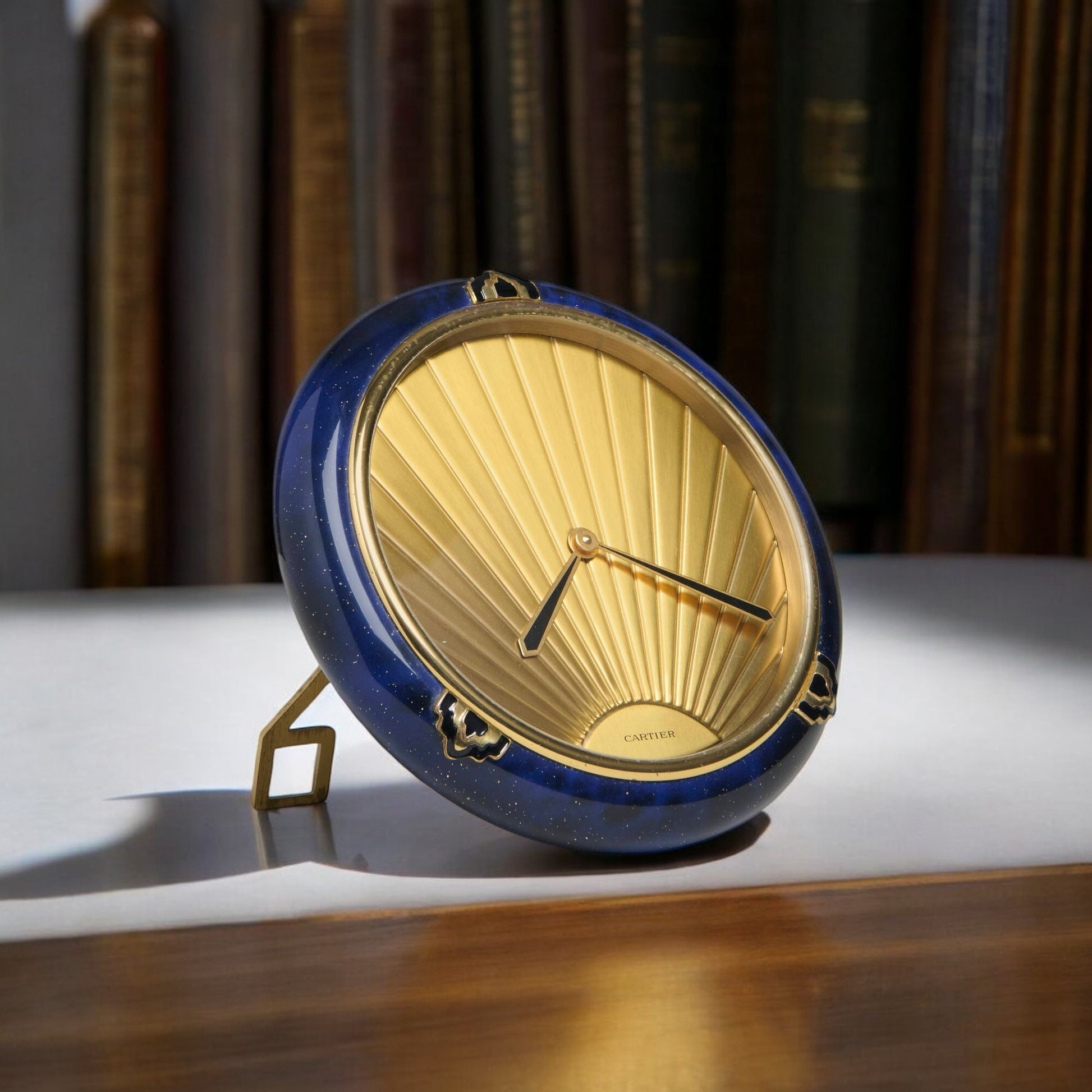 Cartier Important Art Deco Table Clock Pendulette Rare