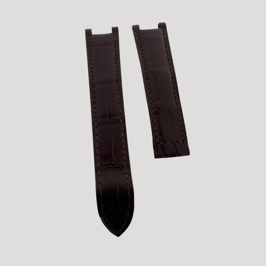 Cartier New Brown Matt Croco leather band/ strap/ bracelet 20 X 18 mm