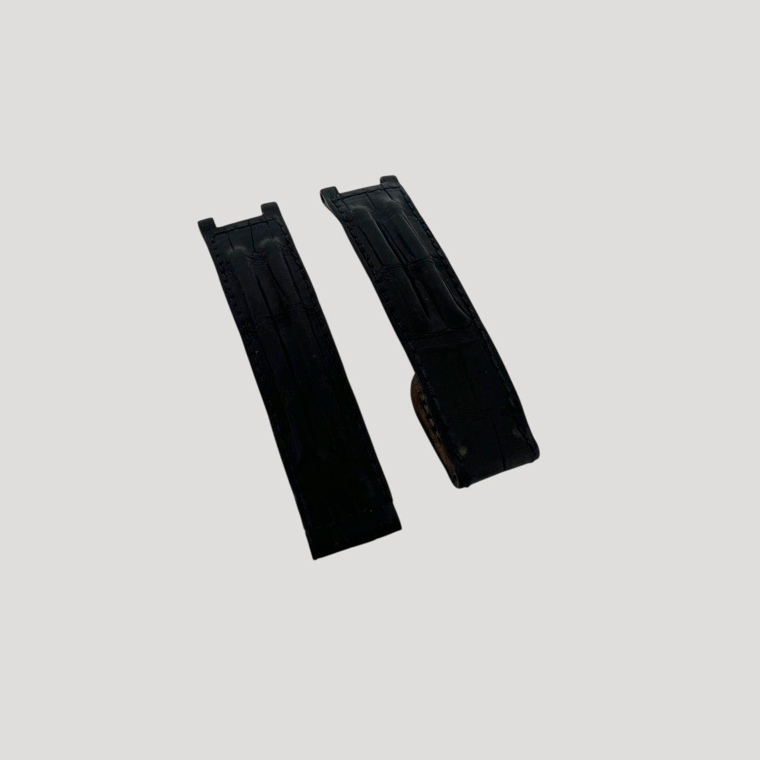 Cartier Pasha Black Croco Leather Bracelet Band