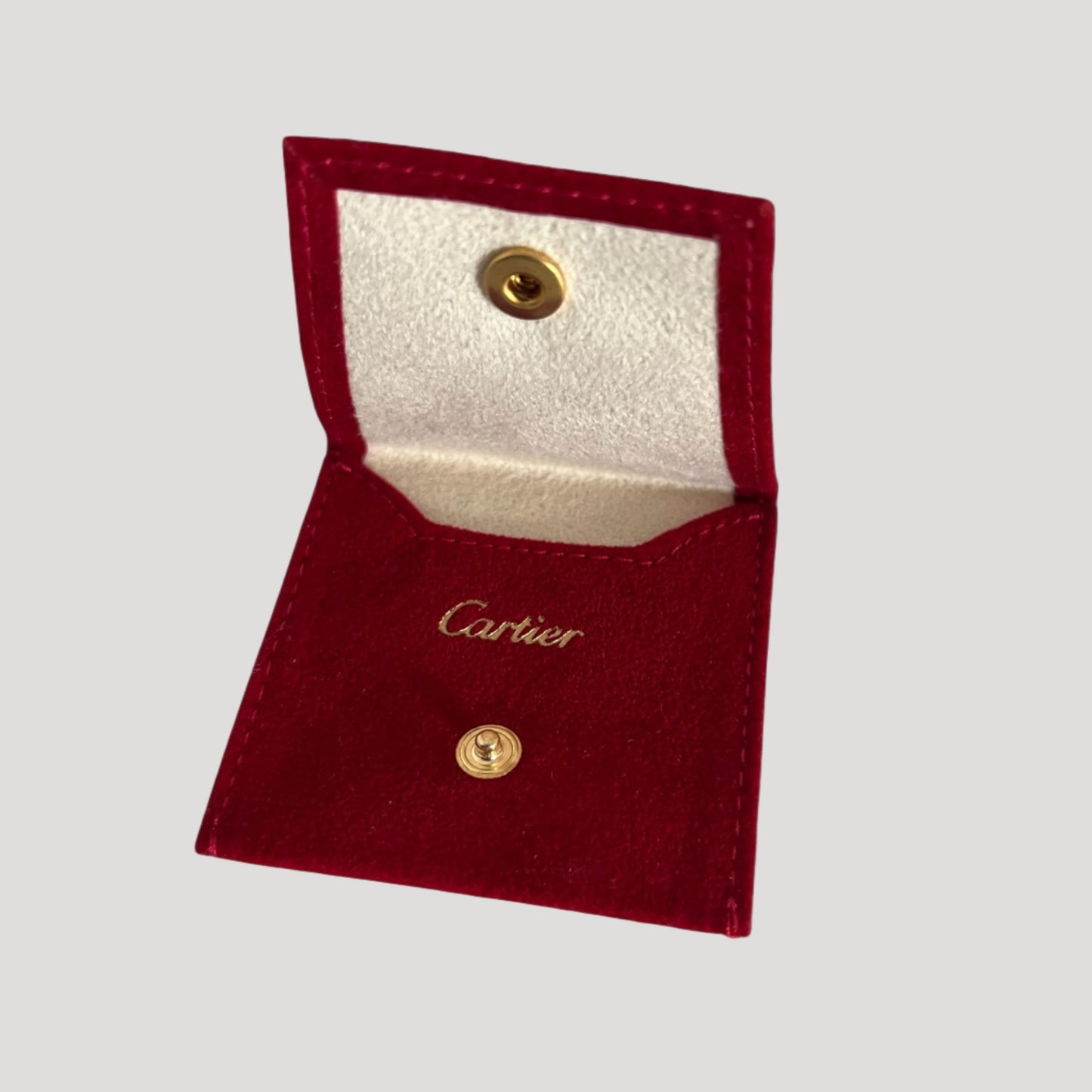 Cartier Ring or Earrings travel soft pouch