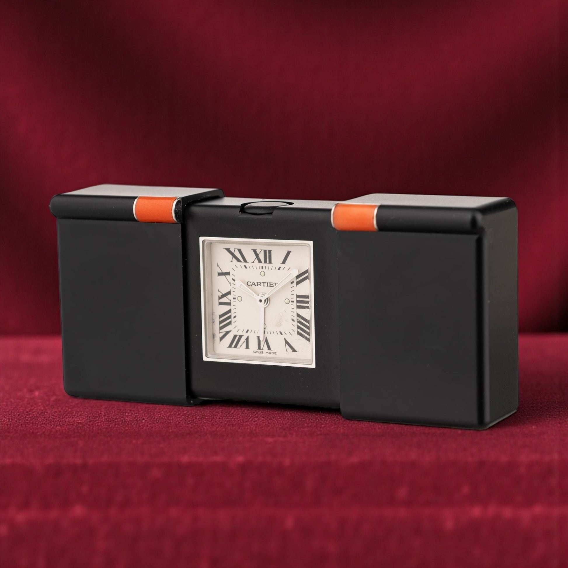Cartier Turn Of The Century Travel Alarm Desk Clock Rare