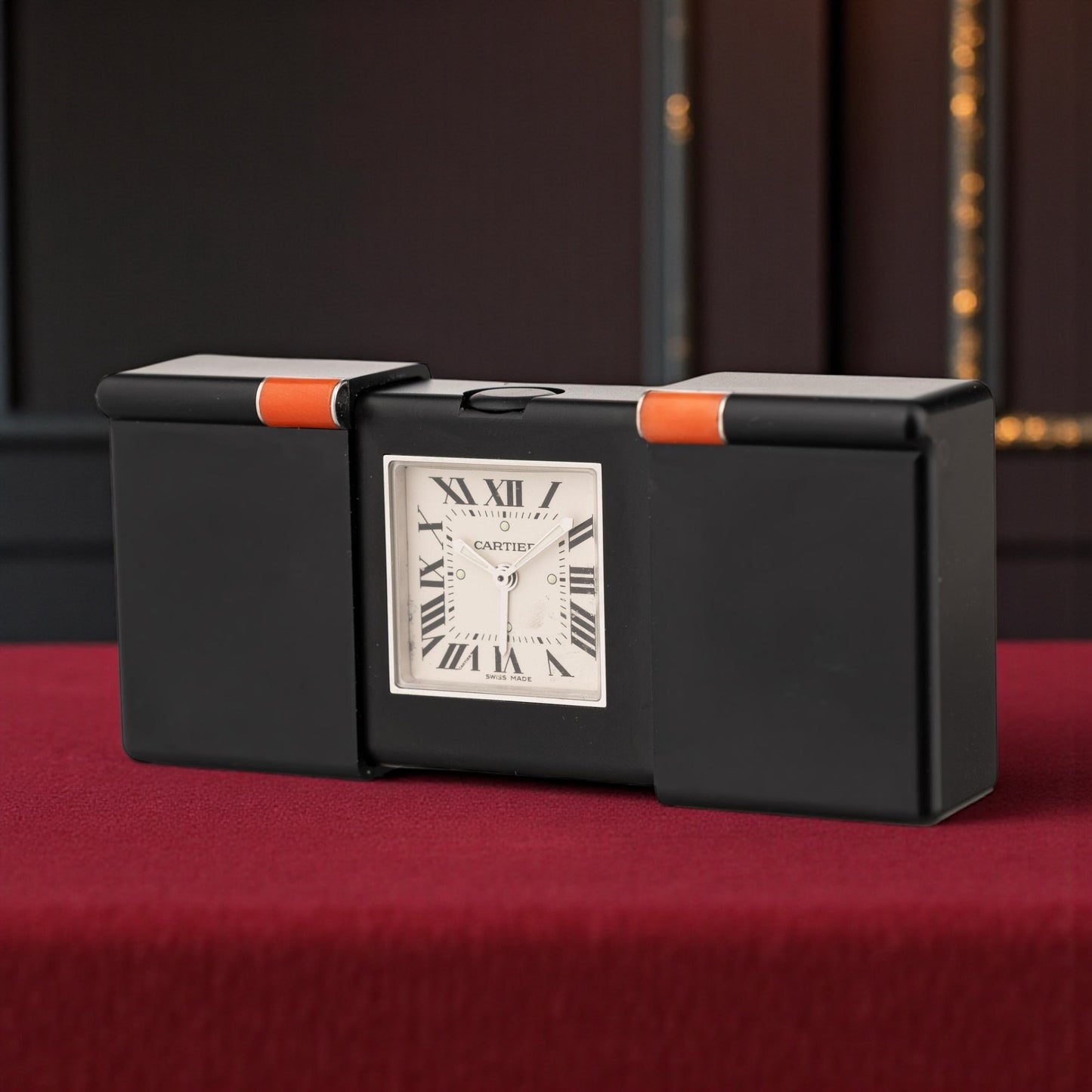 Cartier Turn Of The Century Travel Alarm Desk Clock Rare