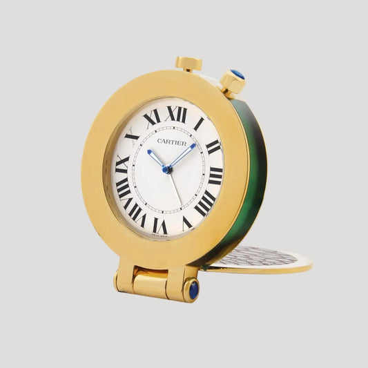 Cartier Table Clock/ Horloge de table/ Tischuhr Box & Booklet