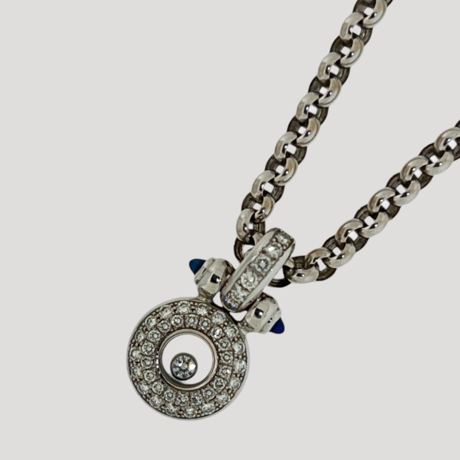 Chopard happy diamonds white gold necklace