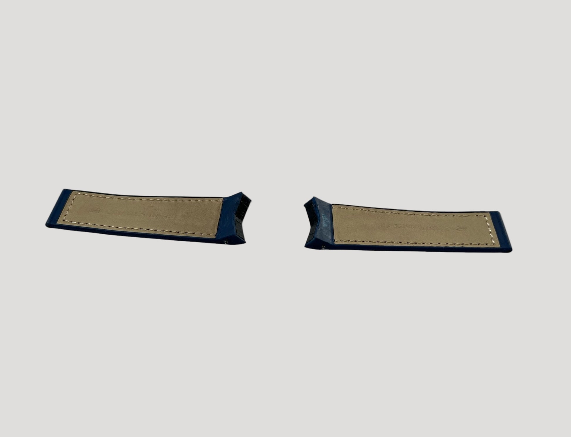 Corum New Navy Leather & Rubber Band / Strap / Bracelet 20mm