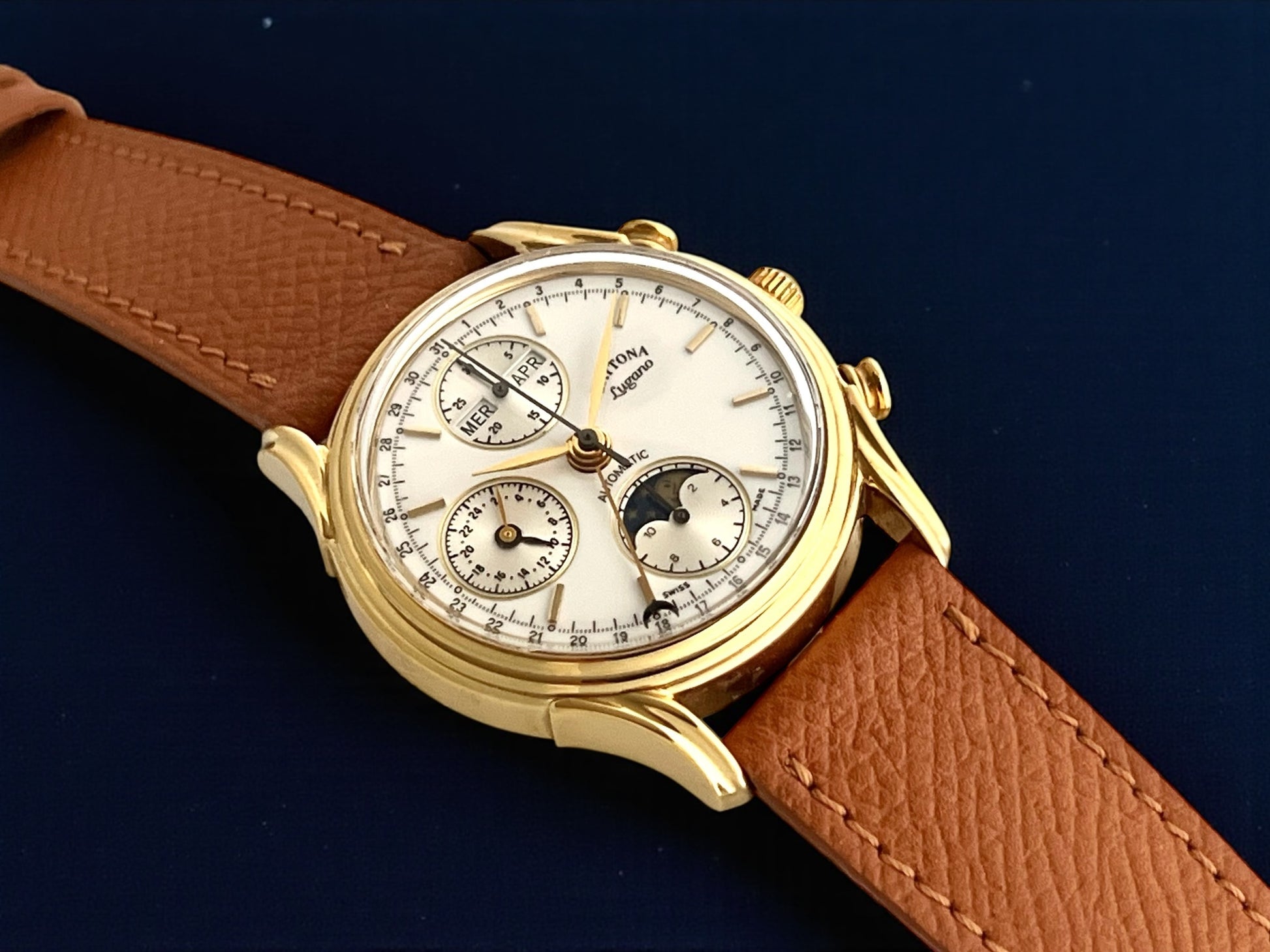 Daytona Lugano Full Moon Calendar Automatic Chronograph Full Set