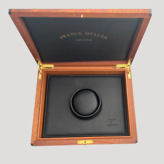 Franck Muller Large Walnut Woden Box / Boite/ Schachtel/ Scatola