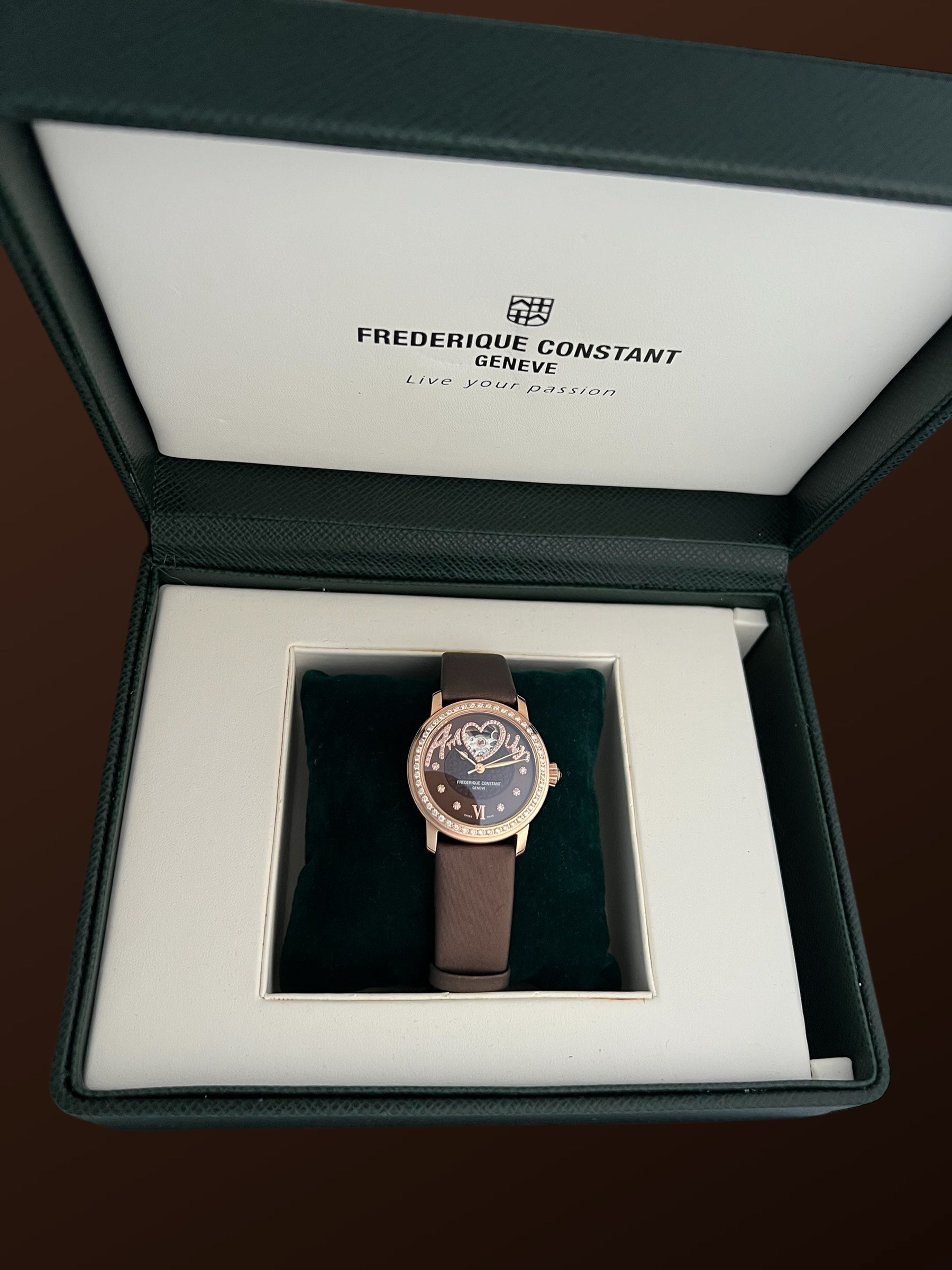 Frederique Constant Lady Watch Set with Diamonds  New Full Set