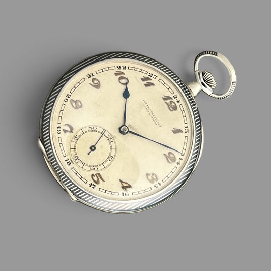 Girard-Perregaux Silver 900 Pocket Watch