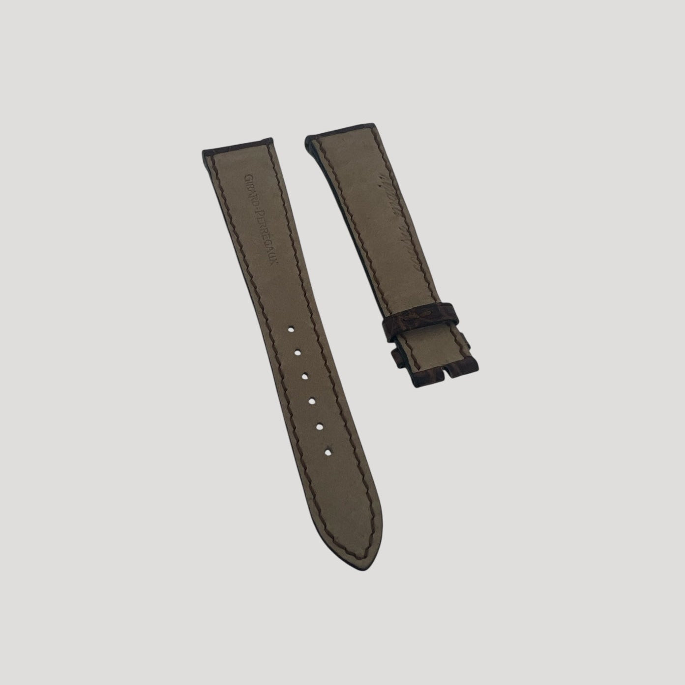 Girard Perregaux New Brown Croco Leather Band / Strap/ Bracelet 21 mm