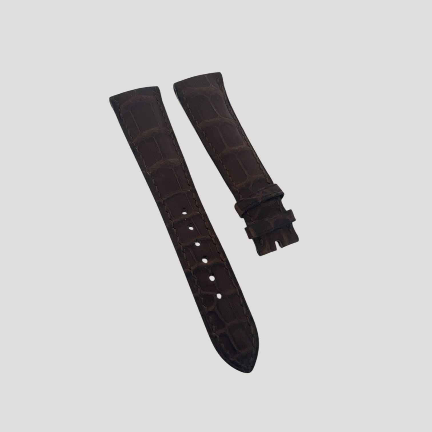 Girard Perregaux New Brown Croco Leather Band / Strap/ Bracelet 21 mm