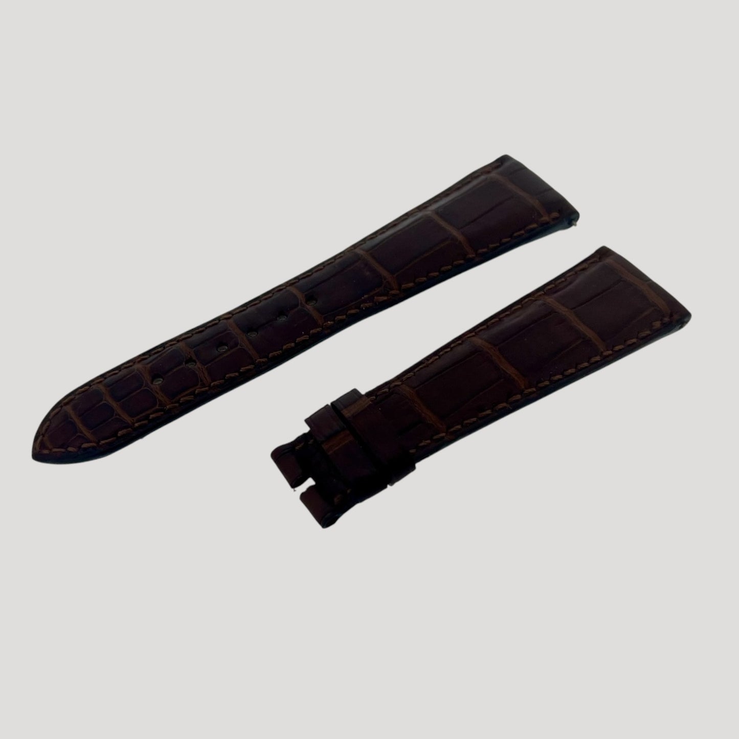 Girard Perregaux New Brown Mahogany Croco Leather Band / Strap/ Bracelet 22 mm